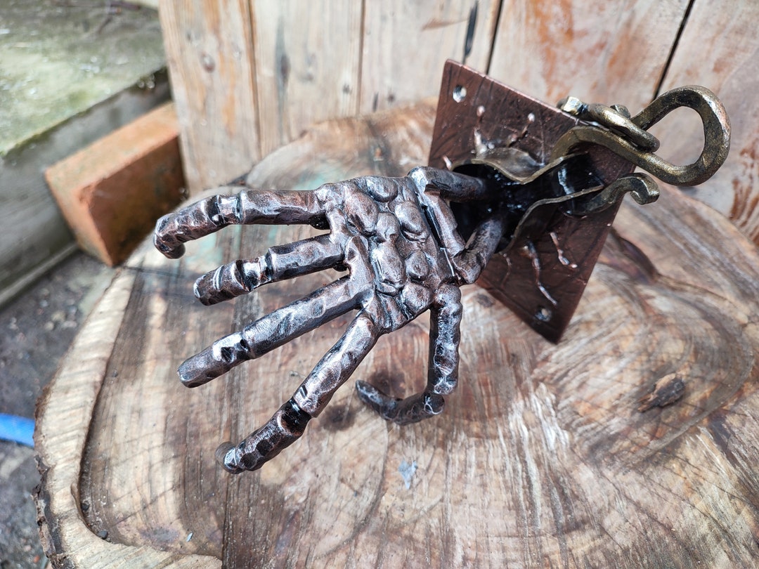 Skeleton Hand Coat Rack Handmade Metal Skeleton Hand Holder: Gothic Home Decor Sculpture - Etsy