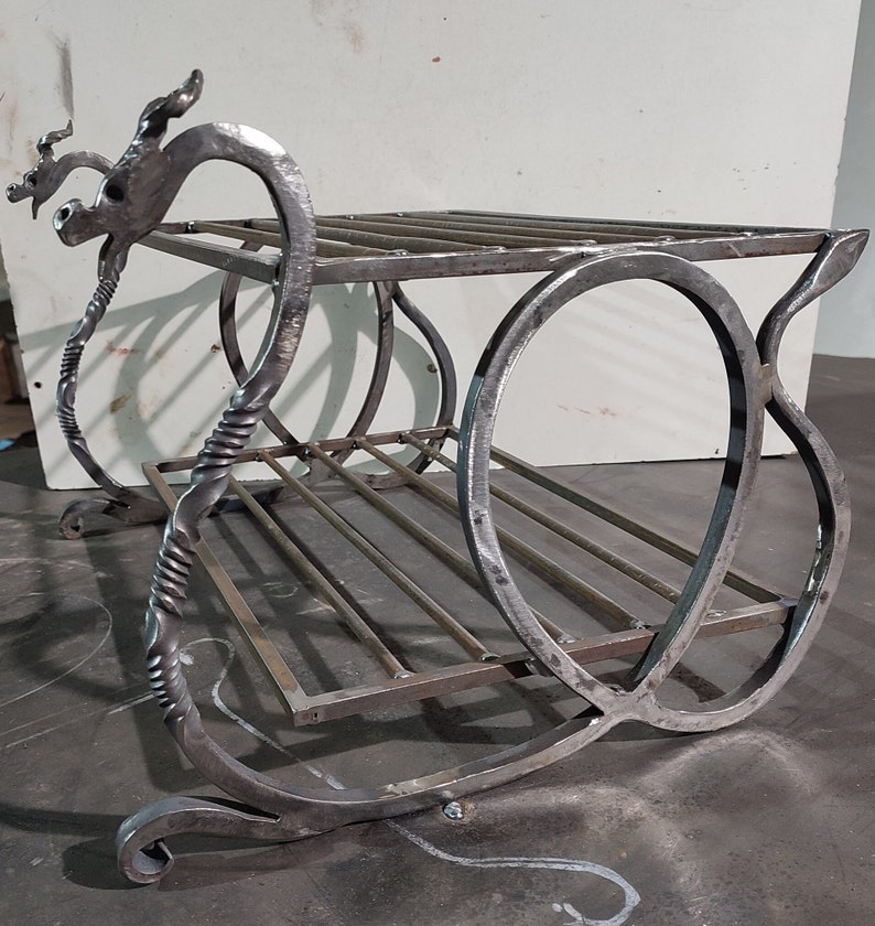 Dragon Rack Forged Shoe Rack – Wrought Iron Dragon Hallway Organizer - Etsy