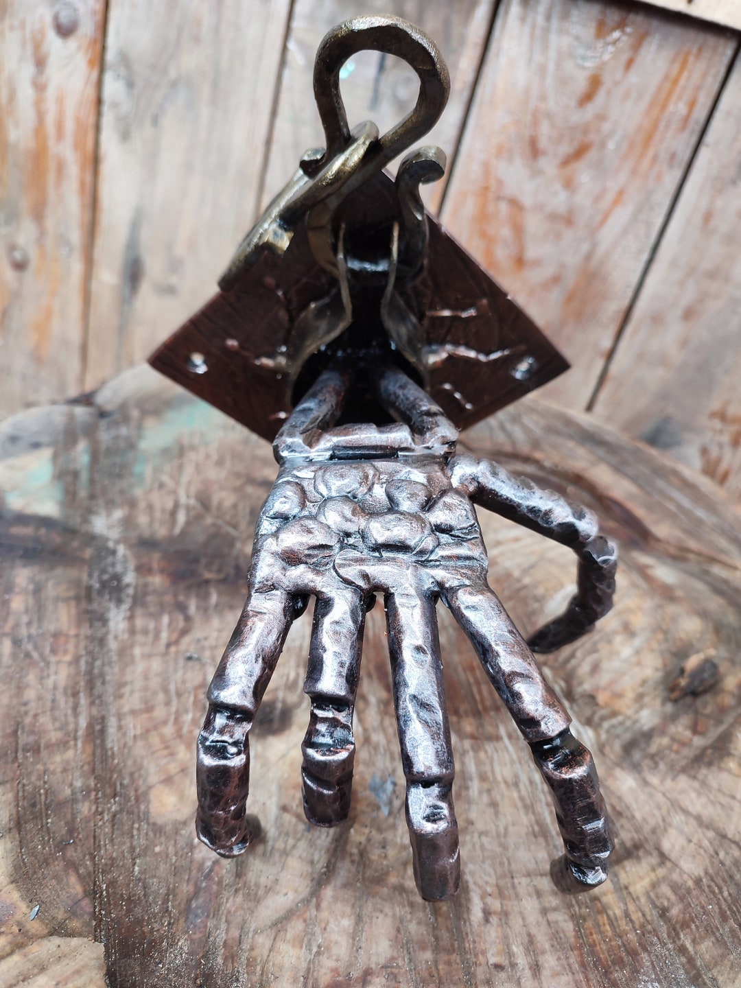 Skeleton Hand Coat Rack Metal Holder in the Form of a Skeleton of a Human Hand. DIY Gothic Home ...