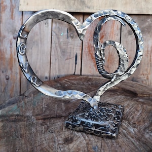 6th Wedding Anniversary Gift, Iron Anniversary, 6th Anniversary Gifts, 6th Anniversary Gifts, Iron Gift, Forged Heart, Personalized Gift