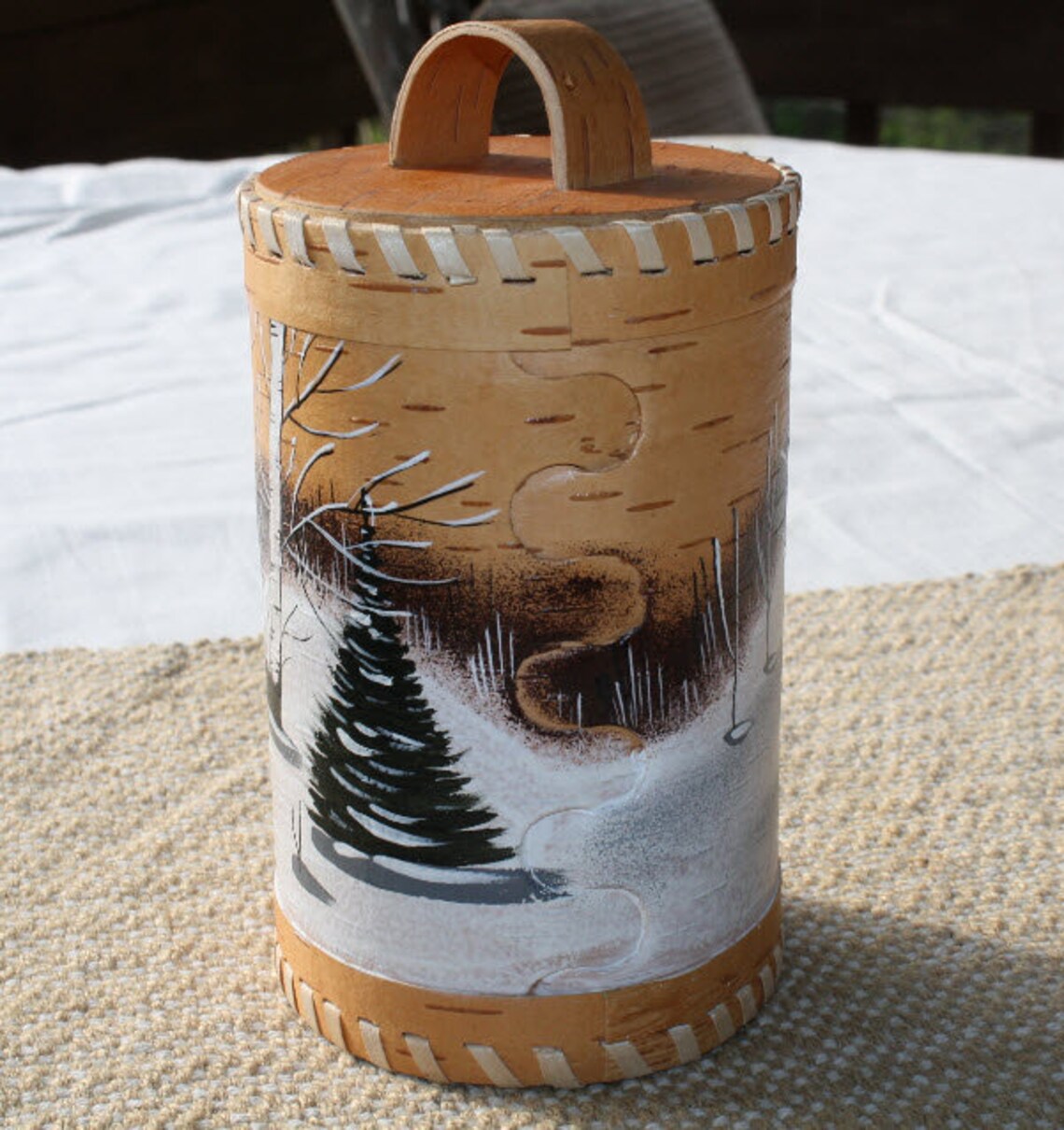 Handmade Birch Bark container Etsy