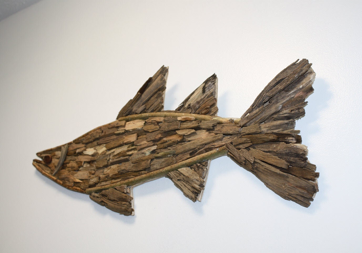 Snook Fish Handmade Driftwood Wall Art Driftwood Fish Wall Etsy