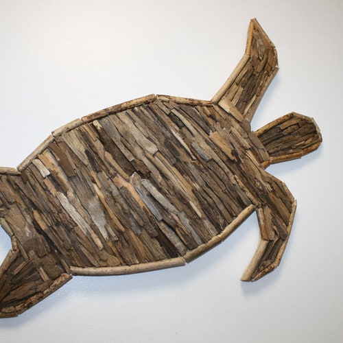 Driftwood Turtle Etsy