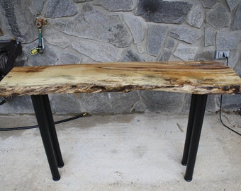 Maple Live Edge  Console Table . Sofa Table, Entry Table .