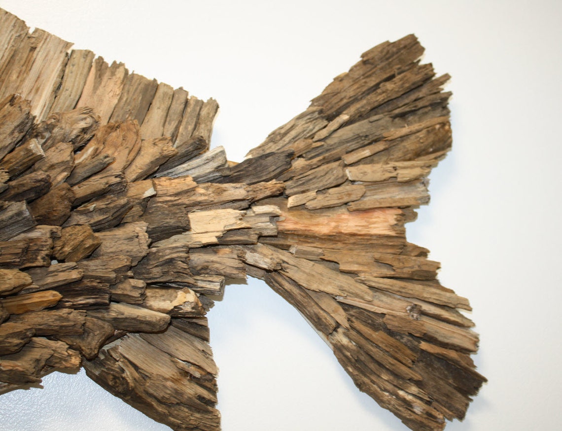 Fish Handmade Driftwood Wall Art Driftwood Fish Wall Hanging Etsy
