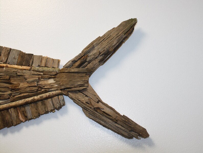 Fish Mahi Mahi Handmade Driftwood Wall Art Driftwood Fish Wall Etsy