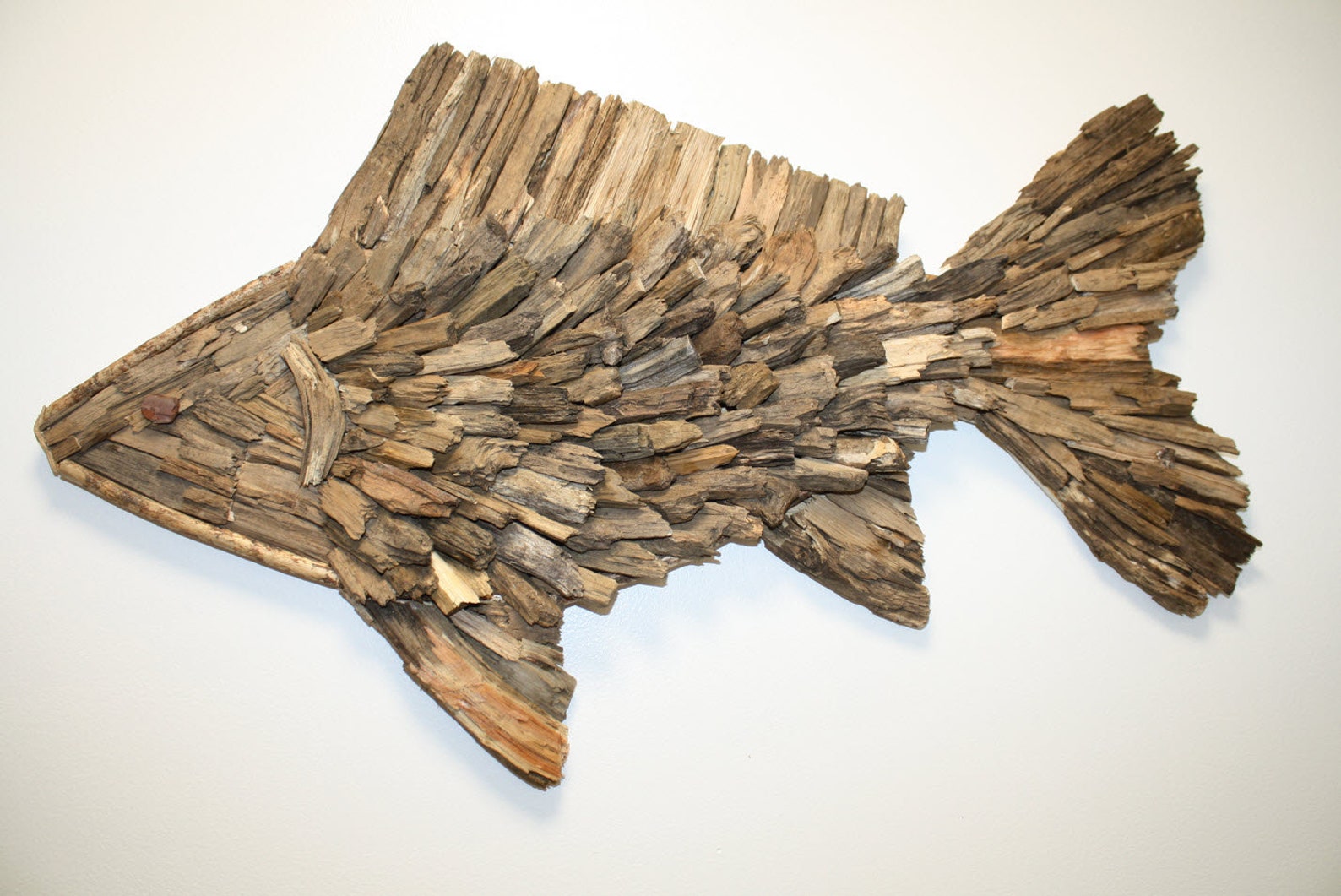 Fish Handmade Driftwood Wall Art Driftwood Fish Wall Hanging Etsy