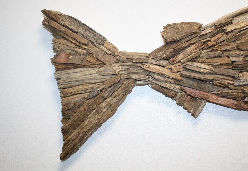 Salmon Handmade Driftwood Fish Wall Art Driftwood Fish Wall Etsy