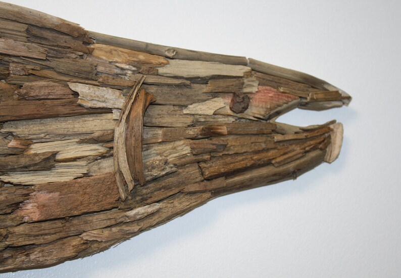 Salmon Handmade Driftwood Fish Wall Art Driftwood Fish Wall Etsy