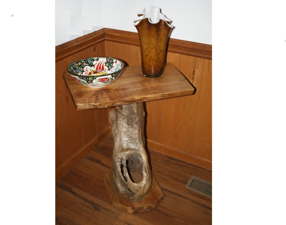 Live Edge Driftwood End Console Entryway Table. Etsy