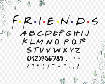 Friends font SVG|PNG