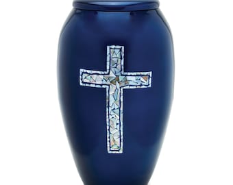 Blue Cross Adult Urn