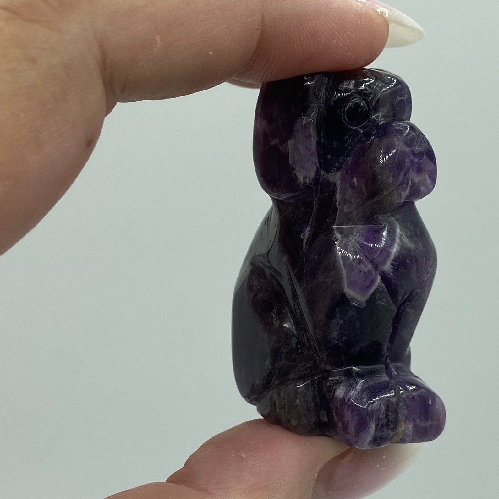 Crystal Dog05 Chevron Amethyst Crystal Gemstone Dog 2 Etsy
