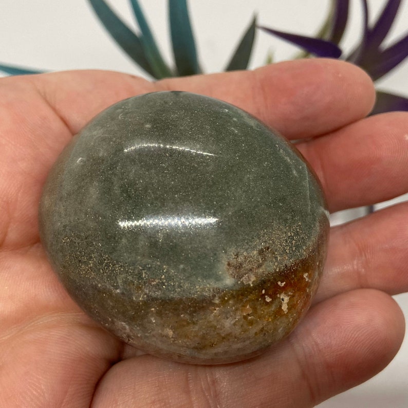 Stunning Ocean Jasper #70 Crystal Gemstone Palm Stone Crystal Healing Ocean Jasper Gratitude Happiness Meditation Love