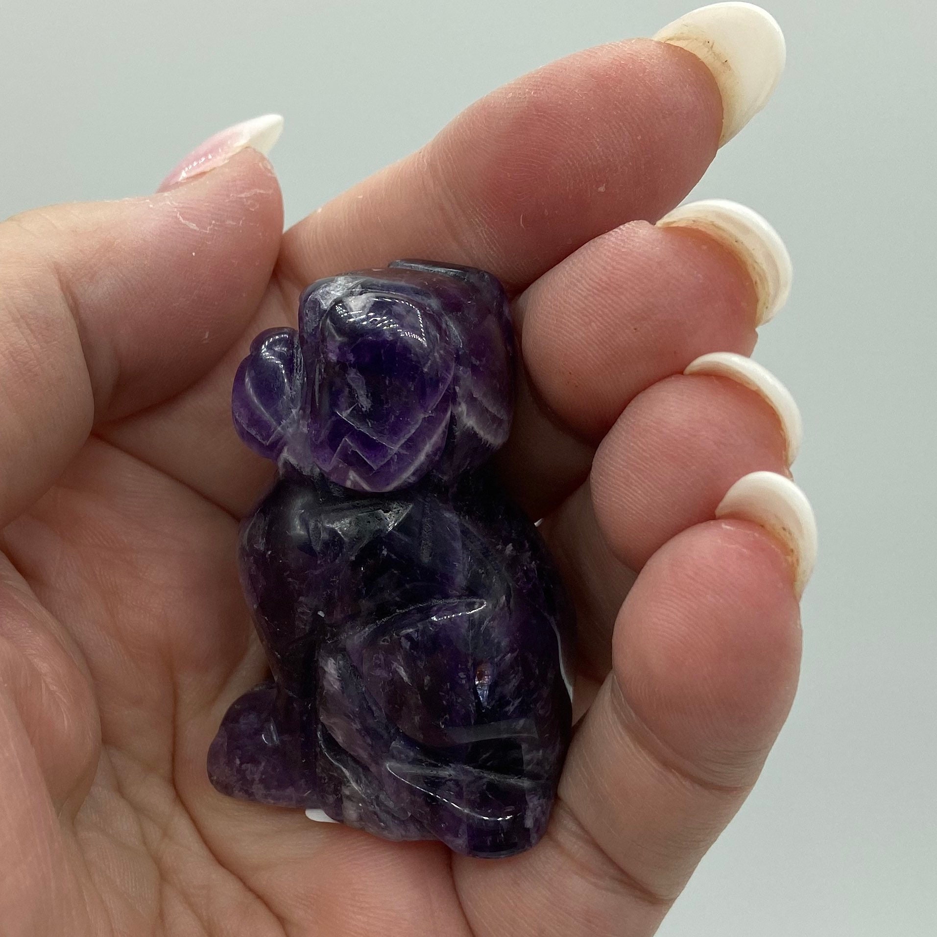 Crystal Dog05 Chevron Amethyst Crystal Gemstone Dog 2 Etsy