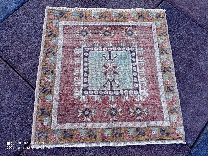 1.5\u00d71.5 feet vintage rug Boho rug runner rug large rug area rug small rug door mand rug living rug ousak rug anatolian rug bedroom rug ousak