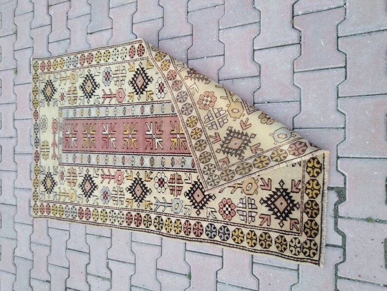 FREE SH\u0130PP\u0130NG!! Vintage rug turkish hand made rug anatol\u0131an rug 2.8\u00d74.4 feet