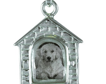 Dog House Picture Cremation Pendant-Pet Loss-Pet Cremation Jewelry-Memorial Jewelry-Dog Loss-Pet Urn-Pet Loss-Pet Memorial-Cat Loss