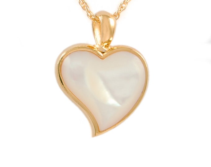 Featured listing image: Cremation Mother of Pearl Heart Cremation Pendant Urn Necklace Memorial Jewelry Cremation Jewelry