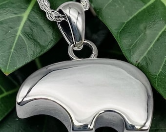 Cremation Spirit Bear Urn Pendant: Keepsake Urn Necklace