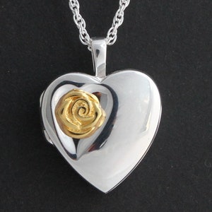 Heart cremation rose locket Urn Necklace Memorial Necklace Jewelry Ashes Necklace-Cremation Locket-Memorial GiftCremation Jewelry