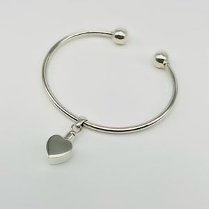 Cremation Urn Silver Small Heart Bracelet Memorial Jewelry Ashes Necklace Cremation Locket Memorial