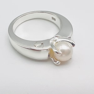Cremation Keepsake Ring Mother Of Pearl, Ash Holder, Memorial Jewelry Ring,925 Sterling Silver