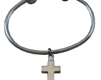 Cremation Cross Bracelet Bracelet-Memorial Bracelet-Memorial Jewelry-Ashes Necklace-Cremation Locket-Memorial