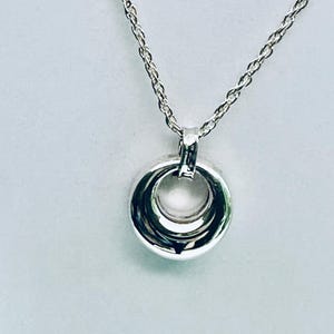 Sterling Silver Cremation Urn Necklace: Memorial Ash Locket, Engravable
