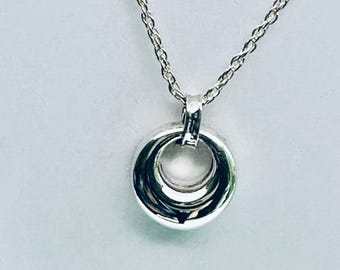 Sterling Silver Cremation Urn Necklace: Memorial Ash Locket, Engravable