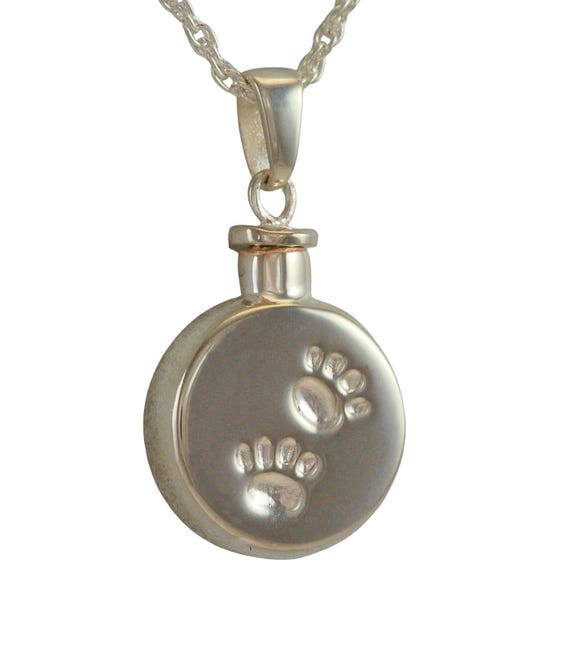Urne Funéraire Commémorative En Acier Inoxydable Pour Animaux De Compagnie, Breloque Patte De Chien, Collier Pendentif Pour Cendres De Chat, Support De Crémation Keepplex, 1PC