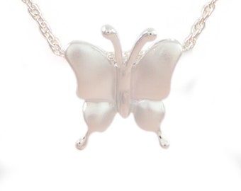 Cremation Butterfly Necklace-Urn Necklace-Memorial Necklace-Memorial Jewelry-Ashes Necklace-Cremation Locket-Memorial Gift-Cremation Jewelry
