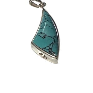 Turquoise Cremation Urn Necklace: Sterling Silver Memorial Jewelry