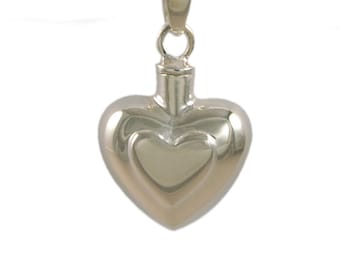 Cremation Heart Necklace Urn Necklace-Memorial Jewelry-Ashes Necklace-Cremation Locket-Memorial Gift-Cremation Jewelry