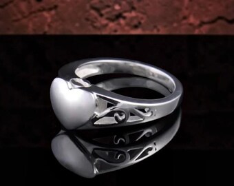 Cremation Heart Ring Urn Memorial Urn for ashes Jewelry urn