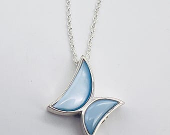 Sterling Silver Butterfly Cremation Urn Necklace: Memorial Ash Keepsake