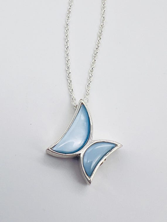 AIWENXI – Collana Ricordo Con Ciondolo Farfalla Per Ceneri, 2 Pezzi, Acciaio Inox, Gioiello Commemorativo