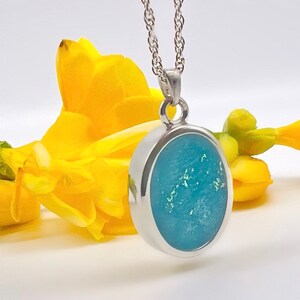 Cremation Keepsake Pendant 925 Sterling Silver Memorial Jewelry Necklace Inlay Mixed with Ashes Urn Necklace