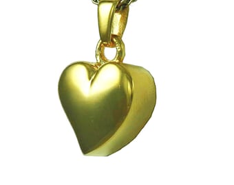 Cremation Heart Urn Necklace Memorial Jewelry Ashes