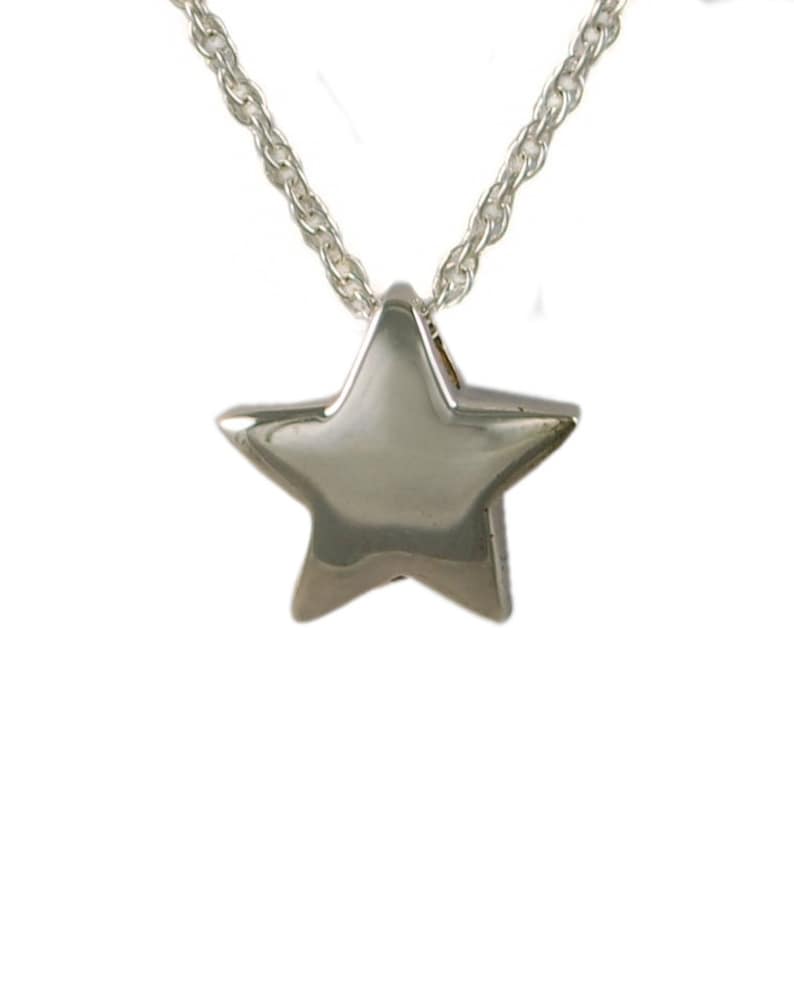 May include: A silver star pendant necklace with a delicate chain.