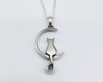 Collana Urna Ciondolo Cremazione 'I Love You To The Moon And Back' In Acciaio Inox 316L, Per Ceneri O Capelli, Con Catena Regolabile - 3