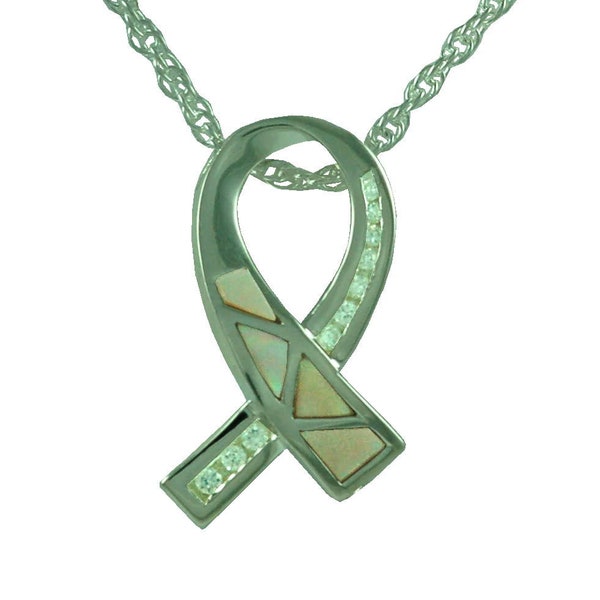 Cremation Cancer Support Ribbon Urn Necklace-Memorial Necklace Memorial Jewelry-Ashes Necklace-Cremation Locket-Memorial Cremation Jewelry