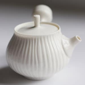 150 ml Porcelain Kyusu Teapot, Handmade Traditional Japanese Ceramics- Teaware
