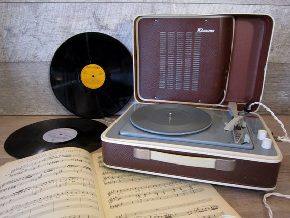 Disque Vinyle De Musique Classique De Gramophone Rétro Cru Avec L