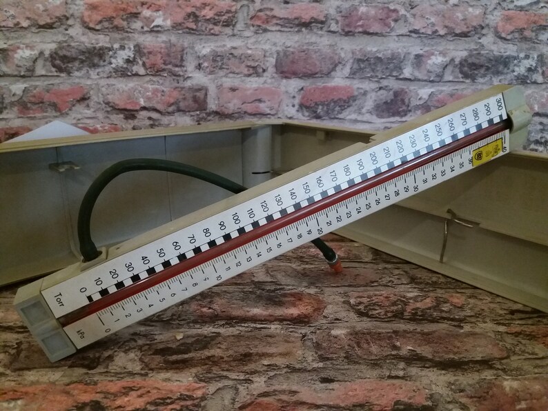 Old Mercury Meter, Medical Device, Ancient Medical Instrument, Blood Meter, Old Blood Apparatus