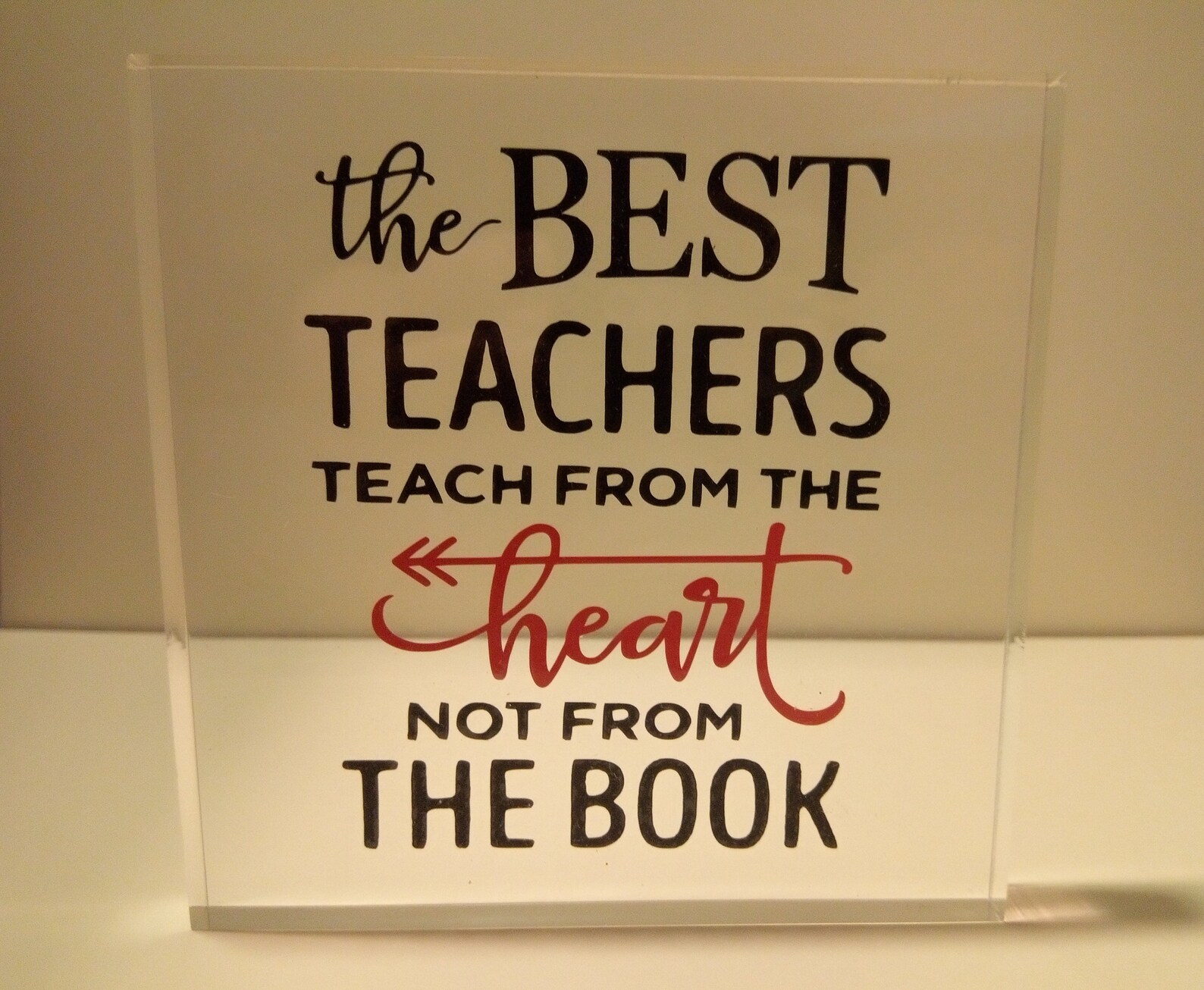 The Best Teachers Teach From the Heart Not From the Book Free Etsy UK