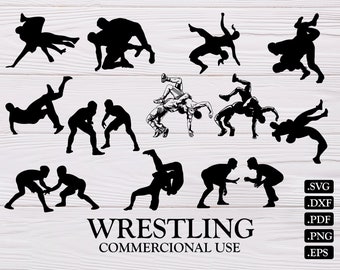 Download Images Of Outline Wrestling Silhouette Clip Art