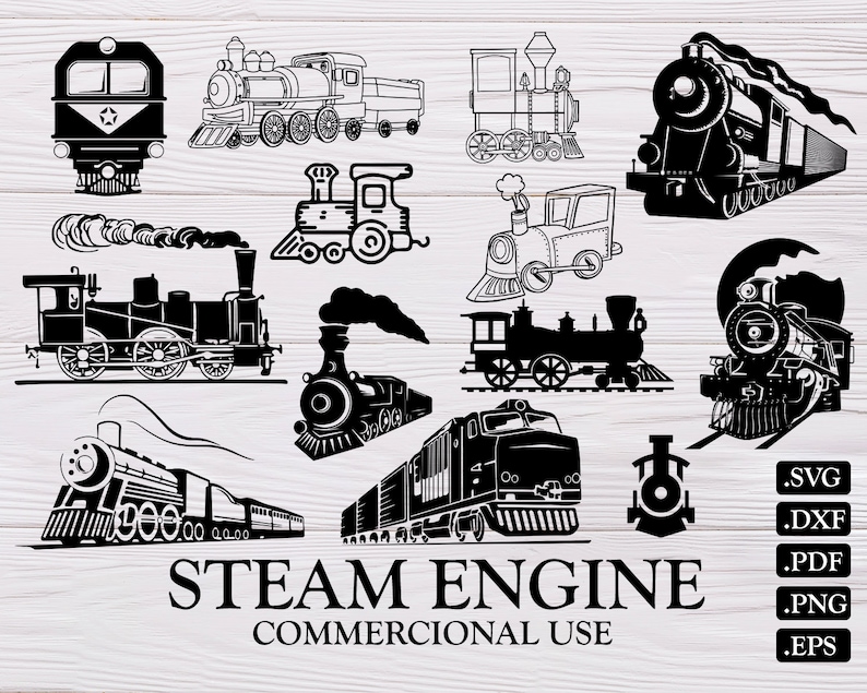 Download STEAM ENGINE SVG steam engine train svg locomotive svg | Etsy