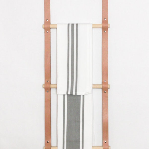 Leather Towel Holder Etsy