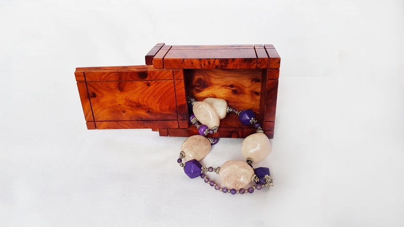 FAST Shipping** Secret Jewelry Box Case Puzzle LOCK box wooden craft Wooden Magic Puzzle Wooden puzzle box Gift Wooden Box